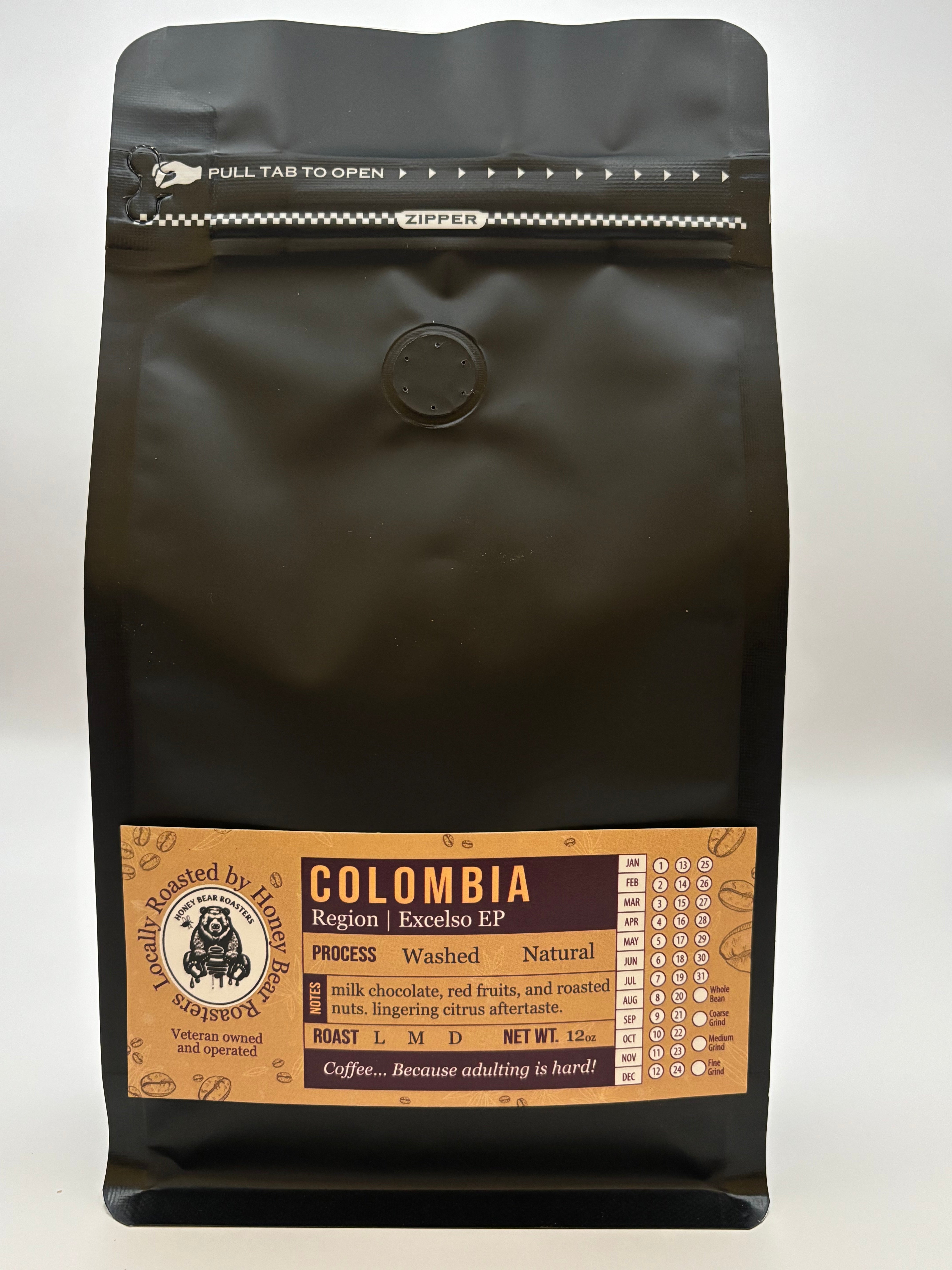 Colombia 12 OZ – Honey Bear Roasters